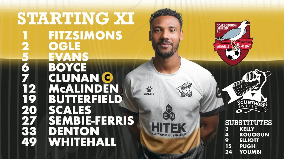 Team news: Scarborough Athletic (A)