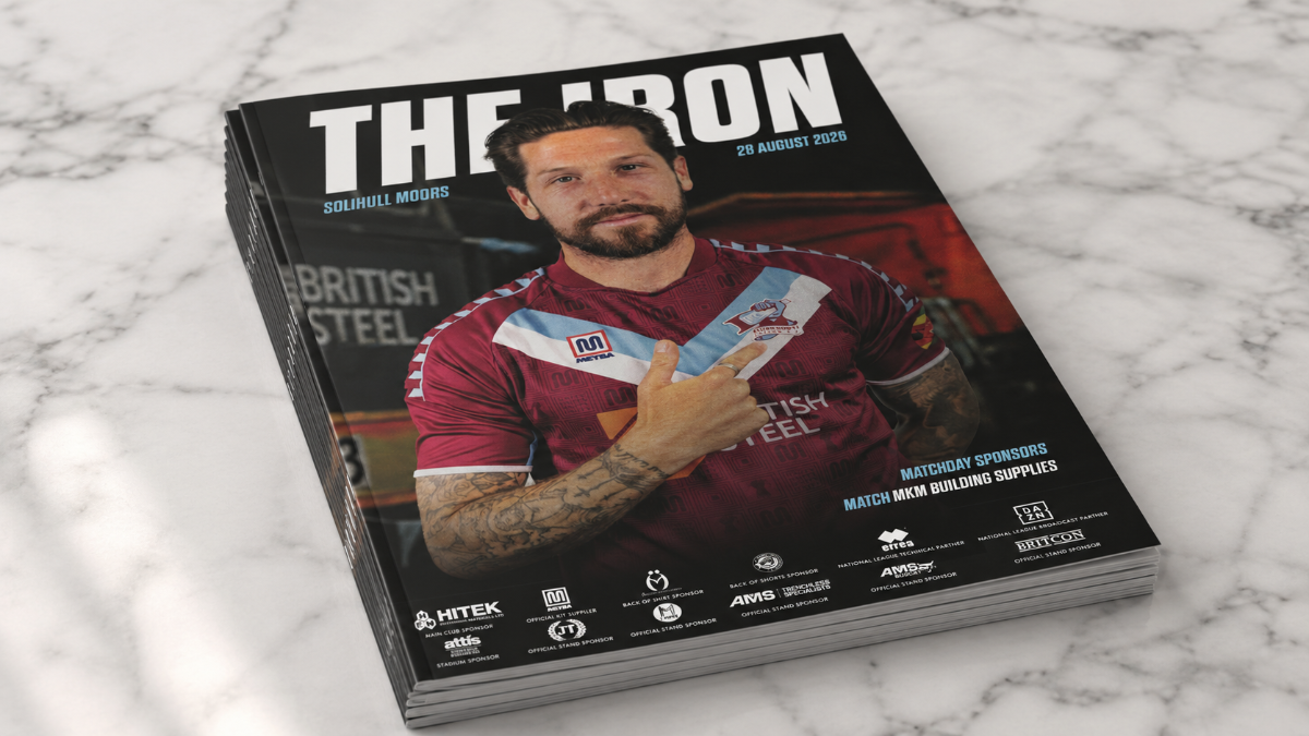 Matchday programme: Iron v Solihull Moors - order online now!