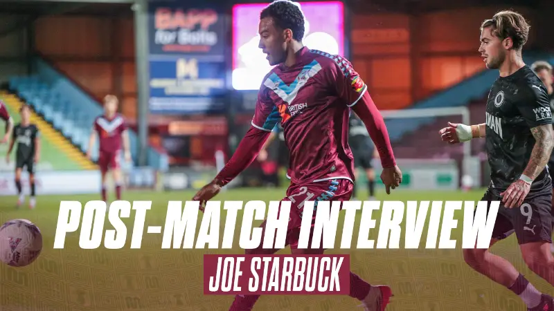 POST-MATCH INTERVIEW: Joe Starbuck on Boreham Wood defeat