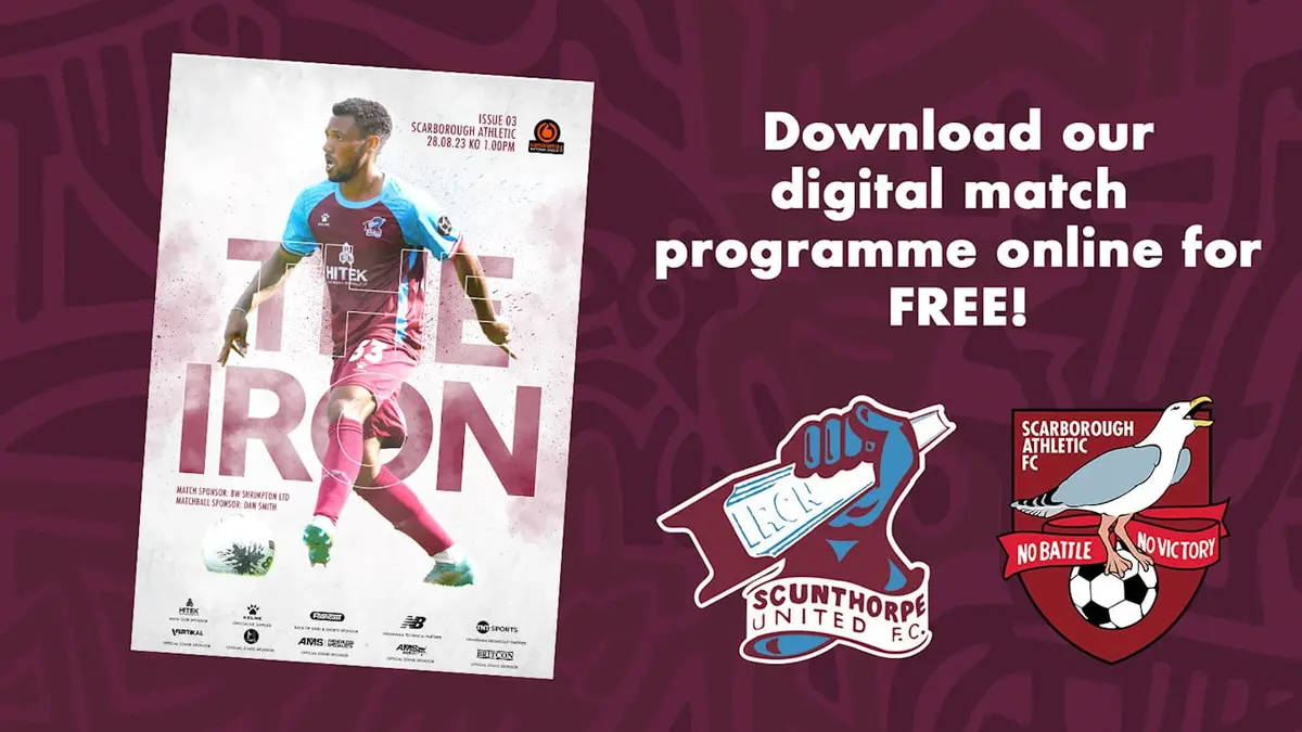 Digital programme: Iron v Scarborough Athletic