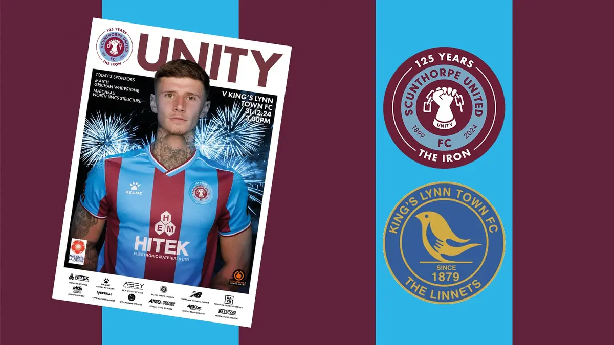 Get your Iron v King's Lynn Town programme online to guarantee a copy this Tuesday!