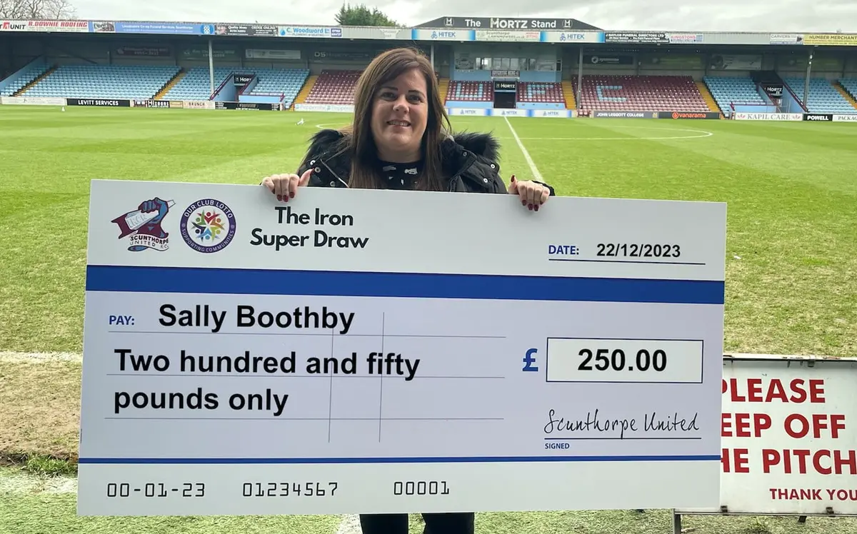 Sally Boothby takes first prize in our Iron Super Draw