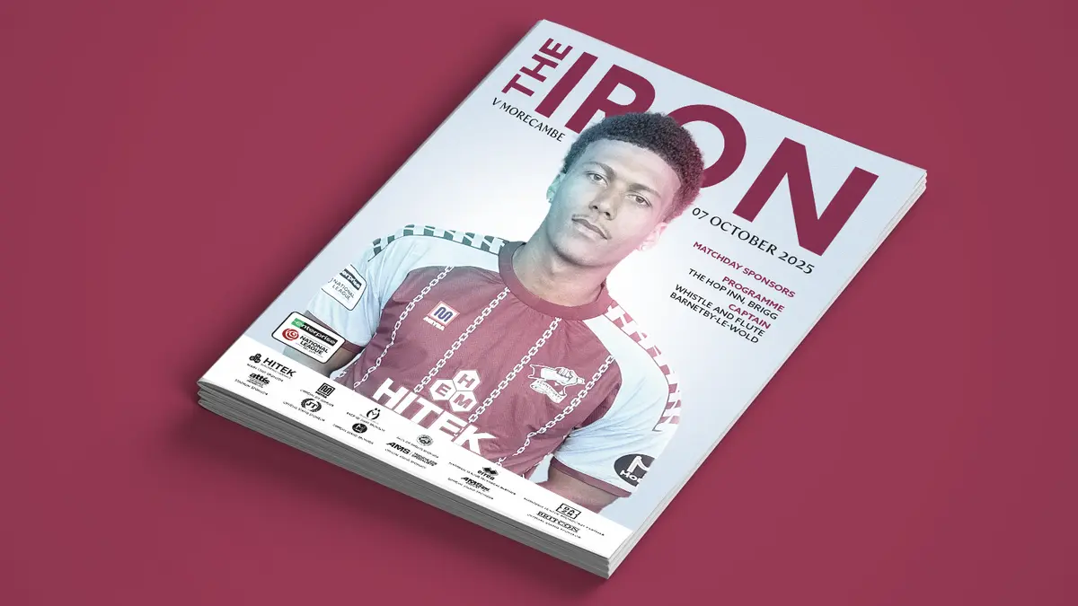 Matchday programme: Iron v Morecambe - order online now!