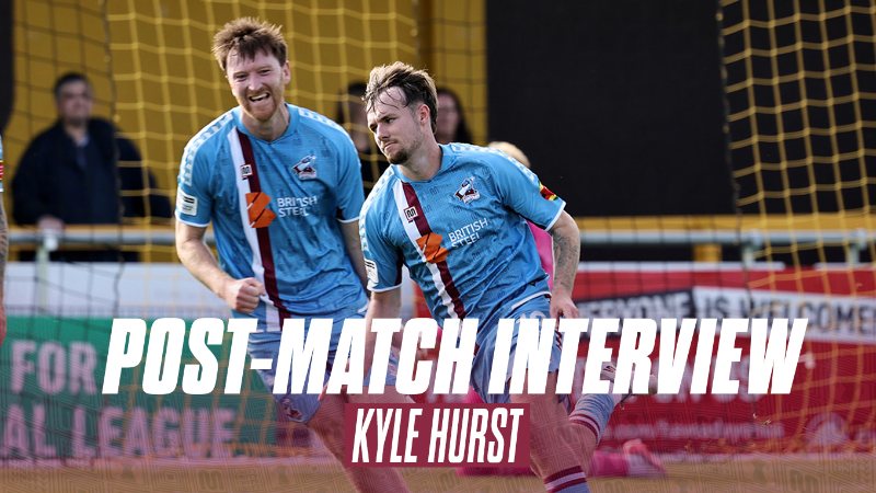 POST-MATCH REACTION: Kyle Hurst reflects on goal and win at Sutton
