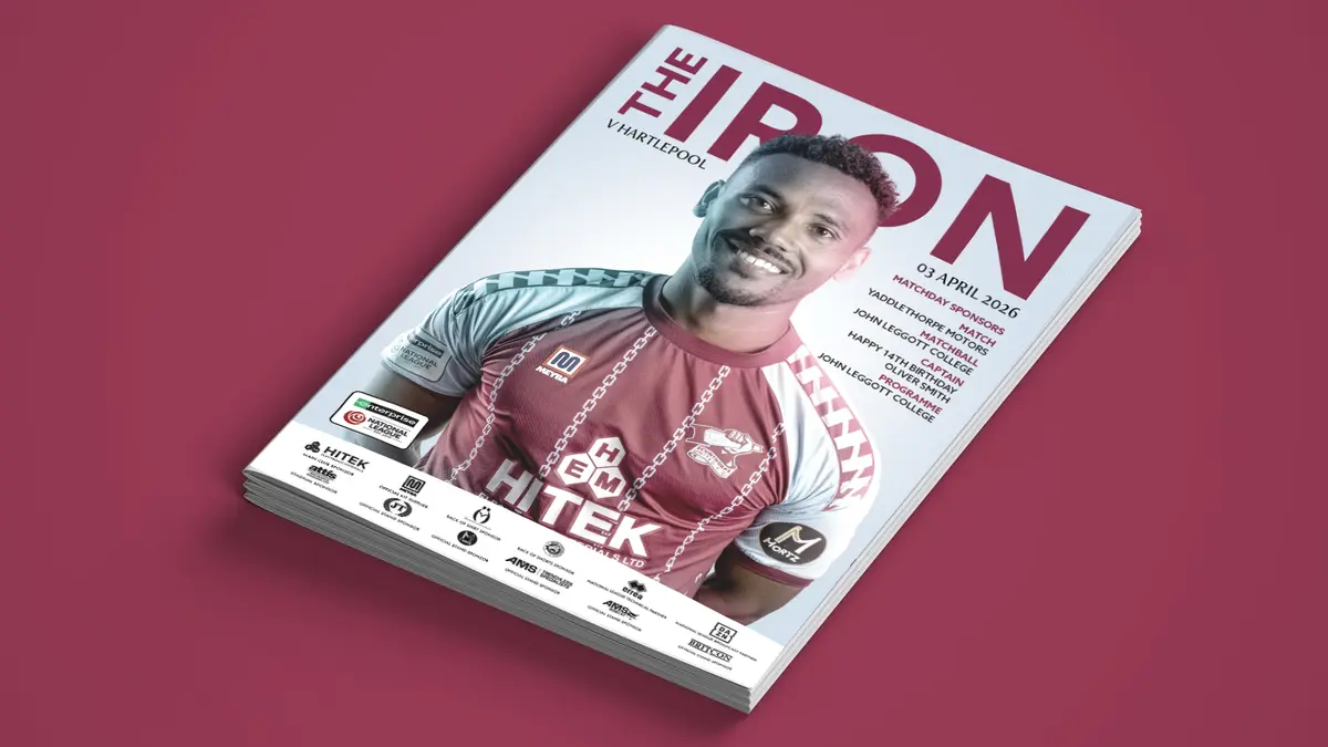 Matchday programme: Iron v Hartlepool United - order online now!