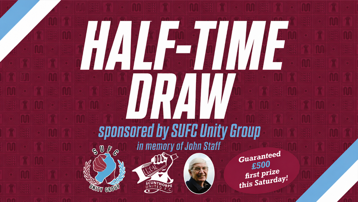 Bumper half-time draw for first league game of the season - £500 guaranteed cash first prize