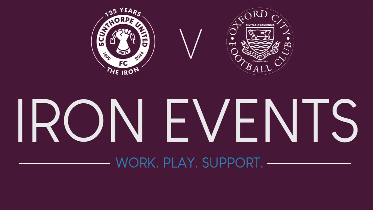 Book now for hospitality prior to Iron v Oxford City this weekend