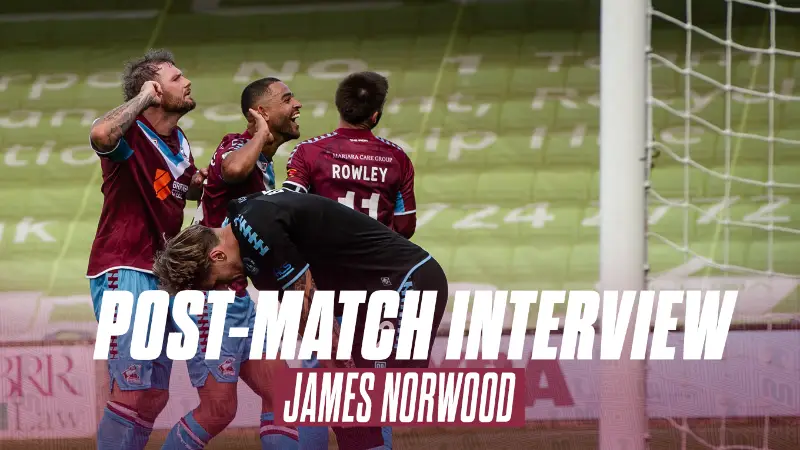 POST-MATCH INTERVIEW: James Norwood reflects on Hartlepool victory