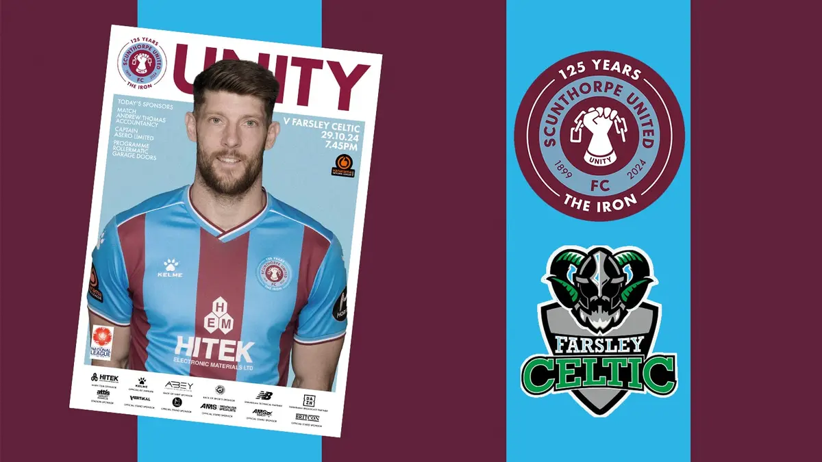 Get your Iron v Farsley Celtic programme online to guarantee your copy this Tuesday