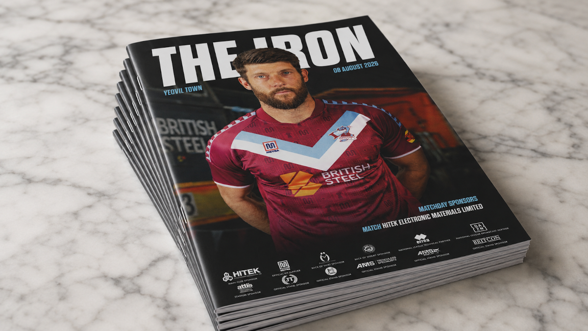Matchday programme: Iron v Yeovil Town - order online now!