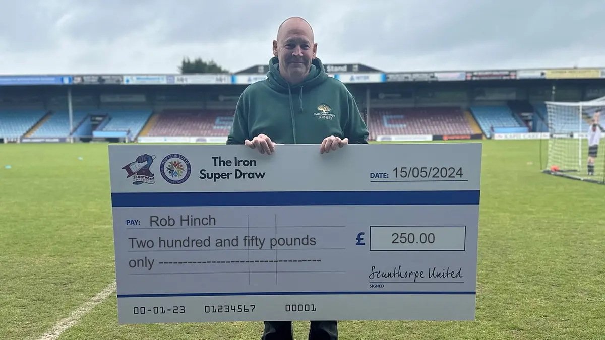 Rob Hinch takes first prize in our latest Iron Super Draw