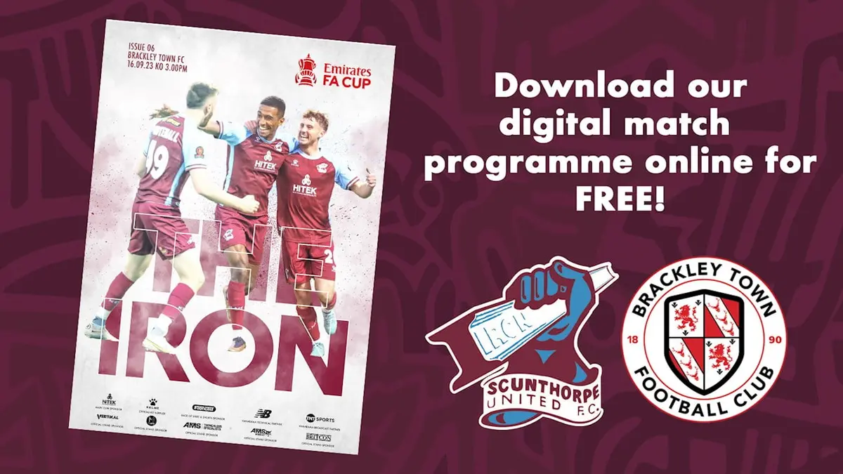 Digital programme: Iron v Brackley Town (FA Cup)