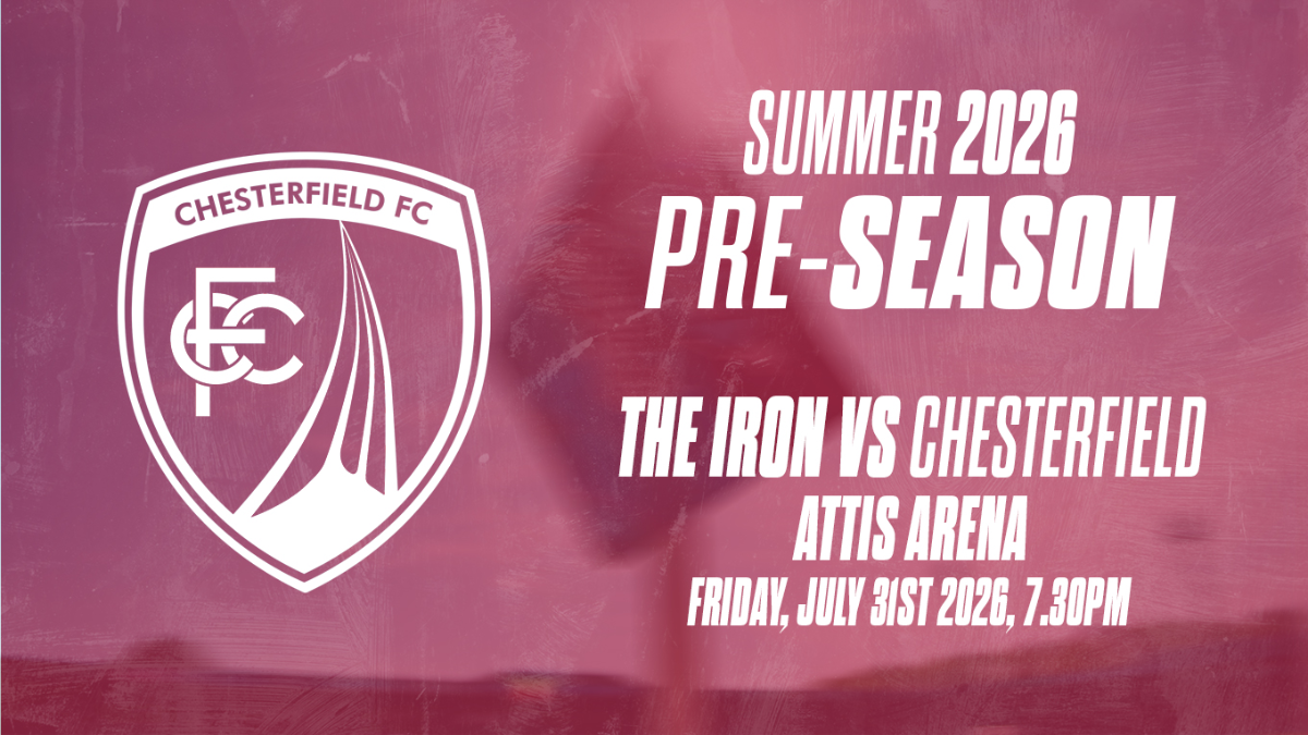 The Iron to conclude their pre-season schedule by welcoming Chesterfield to the Attis Arena