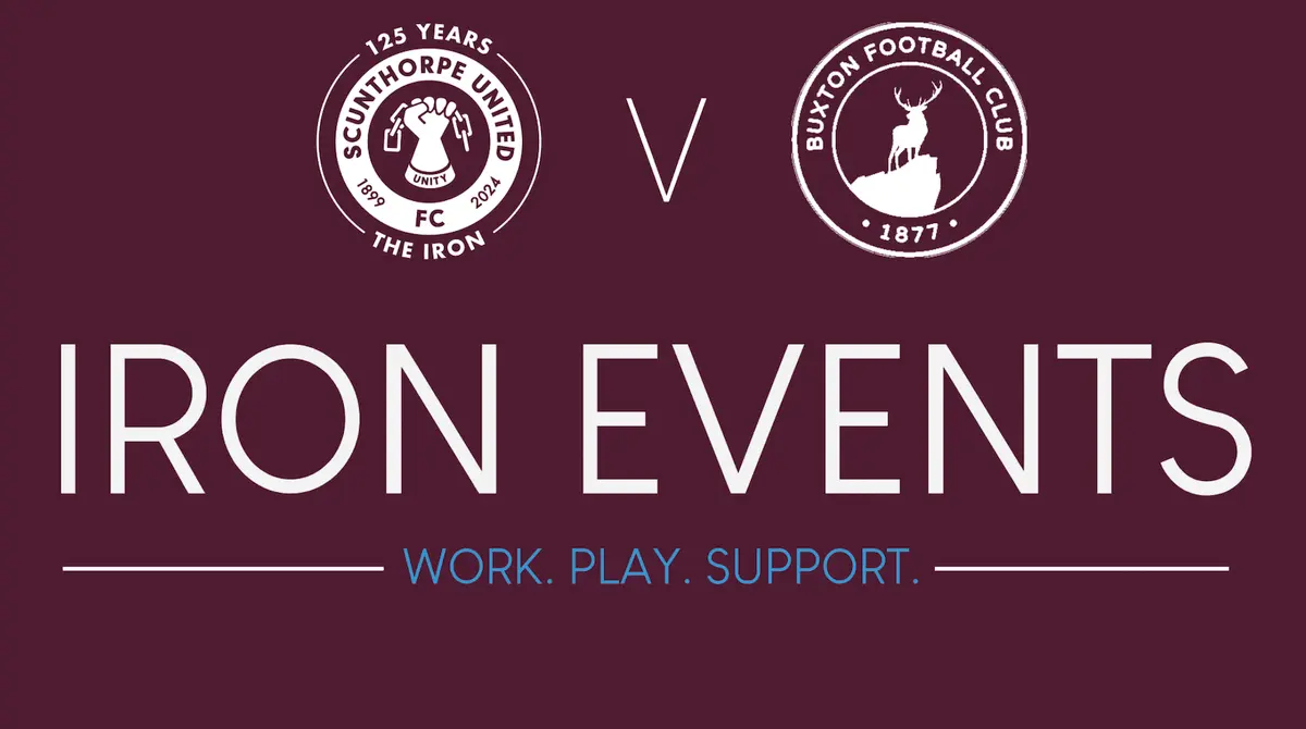 Book now for hospitality prior to Iron v Buxton clash this weekend