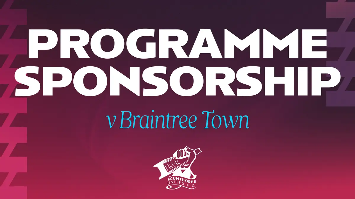 Programme sponsorship available when we host Braintree this weekend