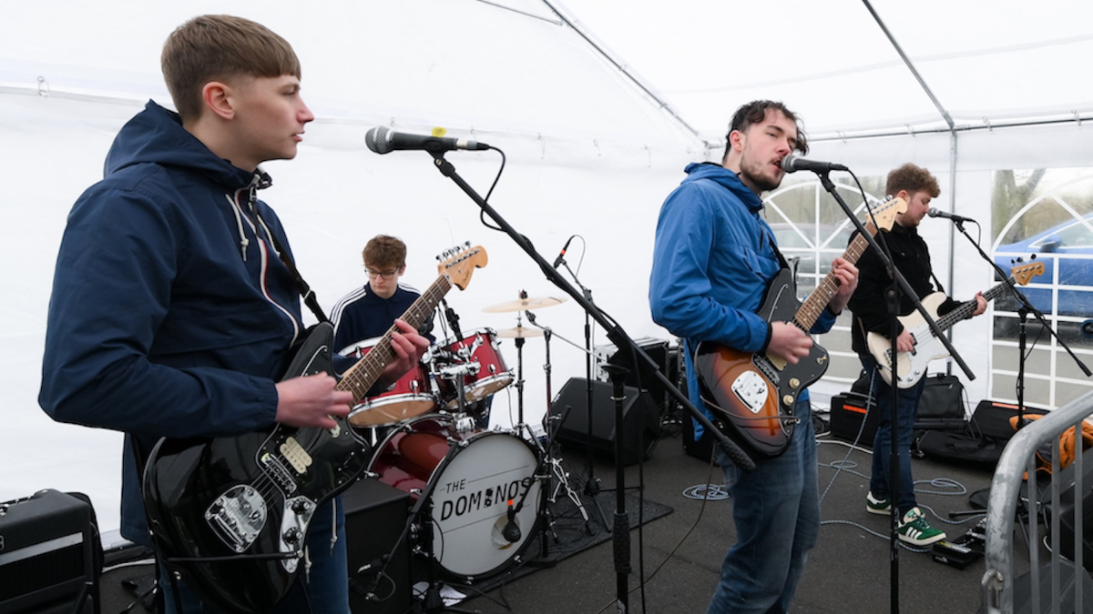 Music tent and performance zone keeping you entertained throughout our United by Steel Gala