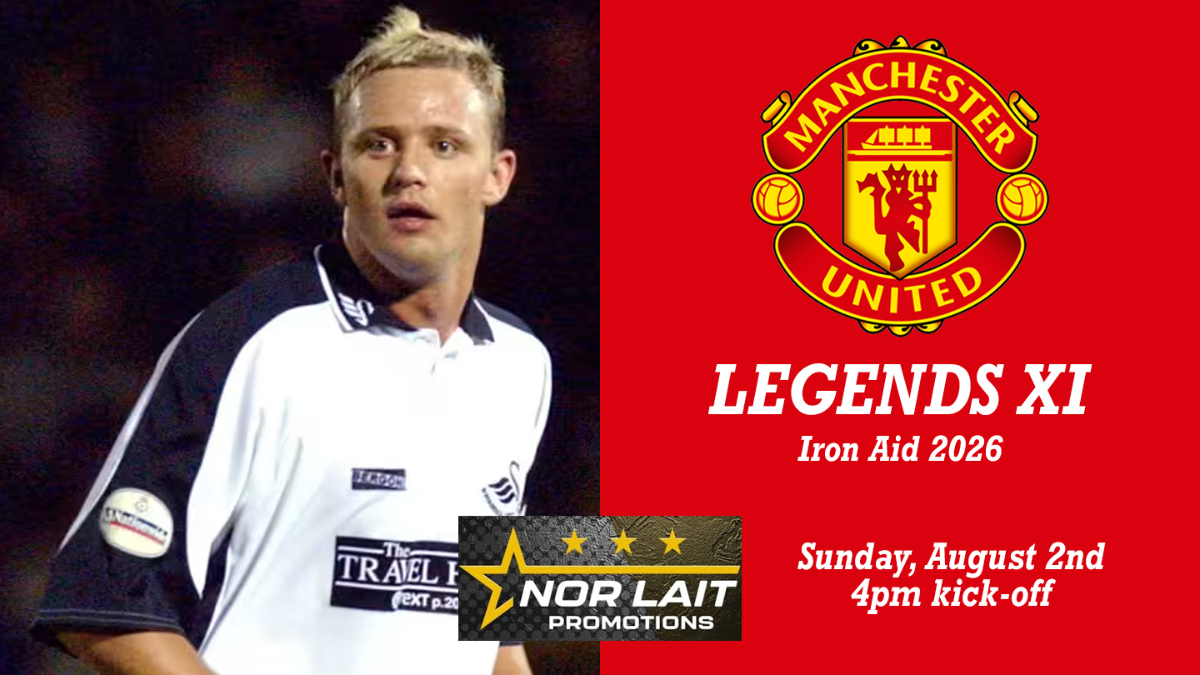 Guest appearance for Lee Trundle in Manchester United XI