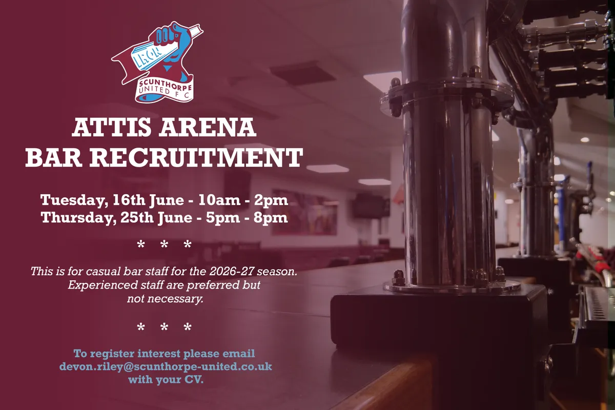 Attis Arena Bar Recruitment - 2026-27