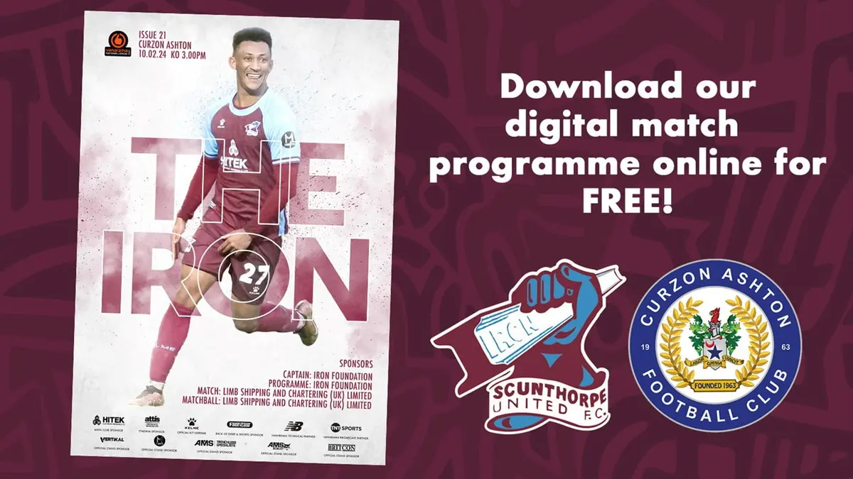 Digital programme: Iron v Curzon Ashton
