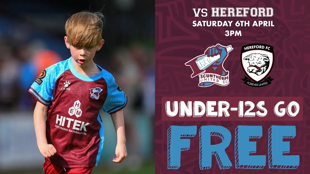 Under-12s go FREE against Hereford