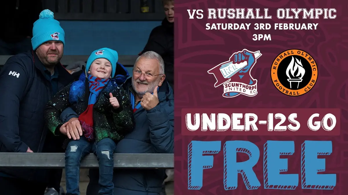 Under-12s go FREE against Rushall Olympic