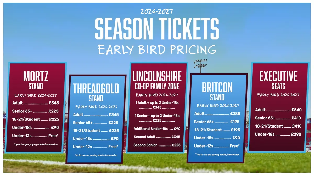 Early bird season ticket pricing ends this weekend - buy now to get the best price!