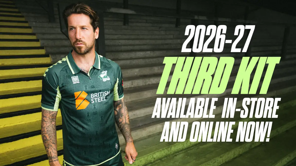 Third kit launched for the 2026-27 season in collaboration with local artist Will Parker