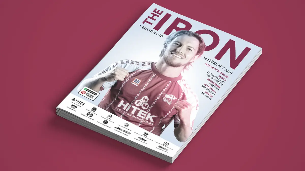 Matchday programme: Iron v Boston United - order online now!