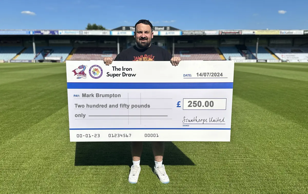 Mark Brumpton takes first prize in our latest Iron Super Draw