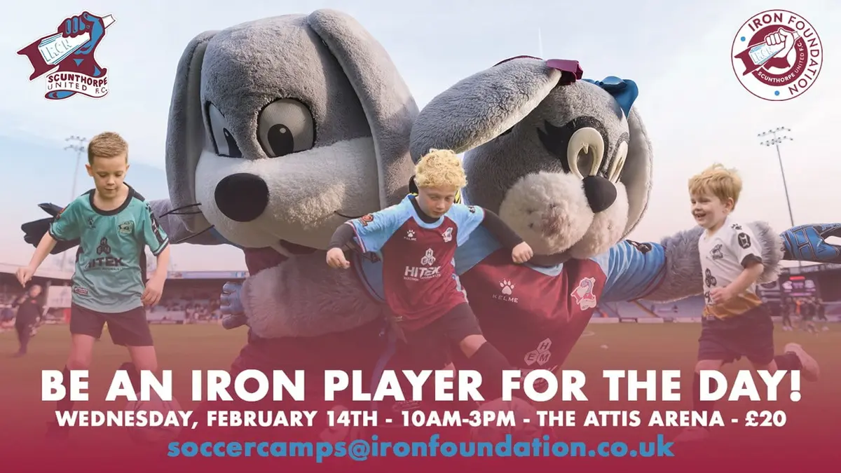 Be an Iron player for the day! Iron hosting Wednesday soccer camp in February half-term!