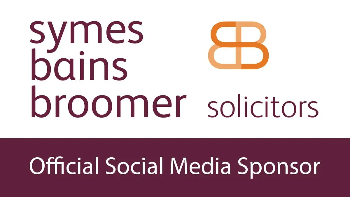 Symes Bains Broomer Solicitors continue as the Iron's matchday social media sponsors in 2025-26