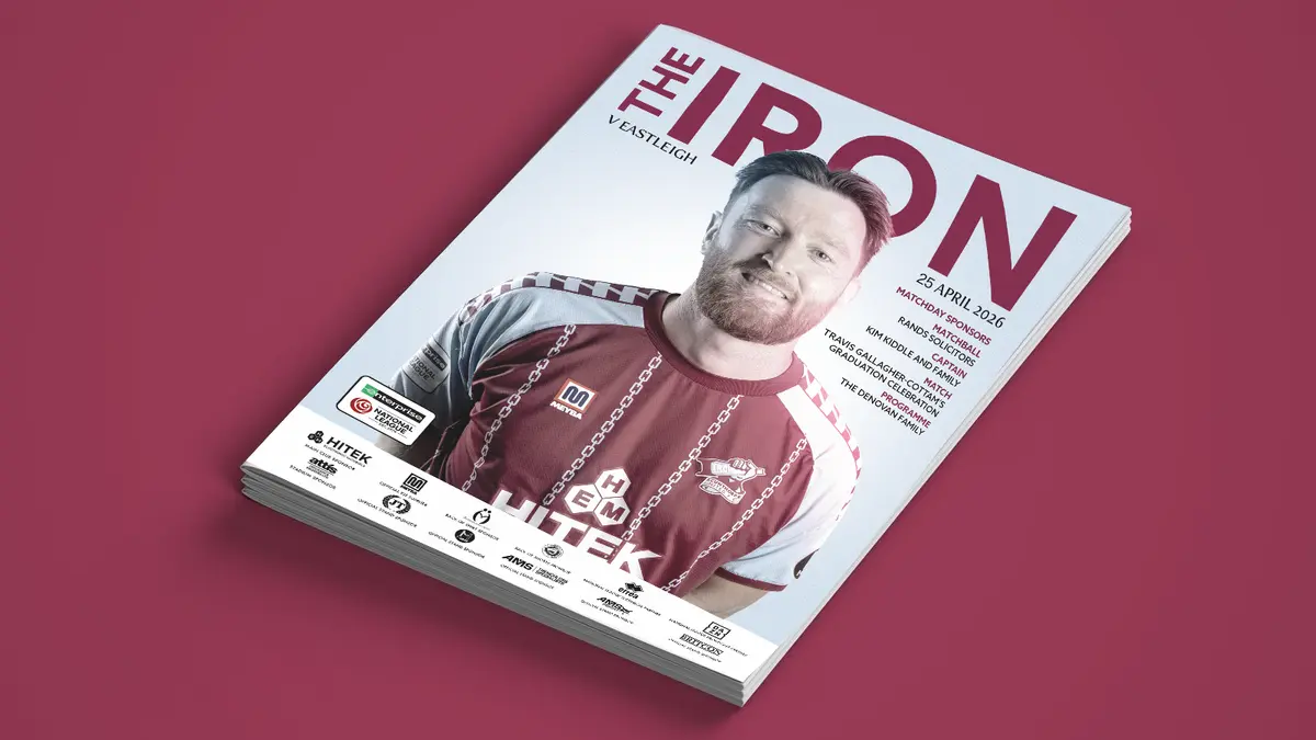 Matchday programme: Iron v Eastleigh - order online now!