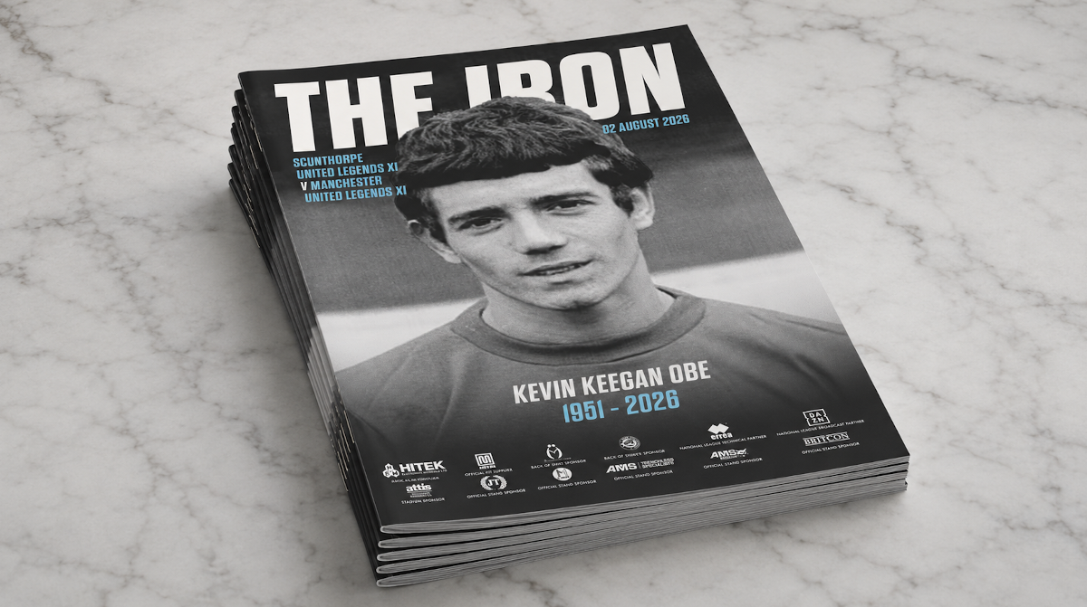 Matchday programme: Iron Legends v Manchester United Legends - order online now!